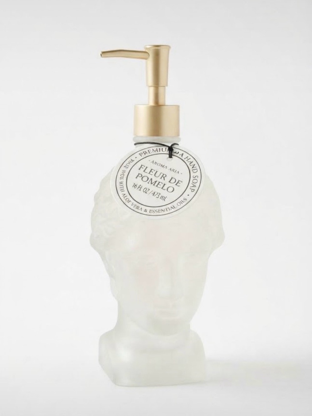 NWT ⚜️🤍⚜️ Aroma Aria Frosted White
Bust Hand Wash Fleur De Pomelo Dispenser
